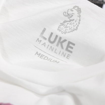 White - Side - Luke 1977 Mens Cogolin Leaf Print T-Shirt
