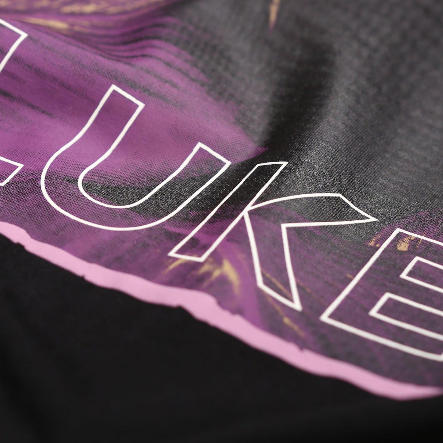Black - Side - Luke 1977 Mens Cogolin Leaf Print T-Shirt