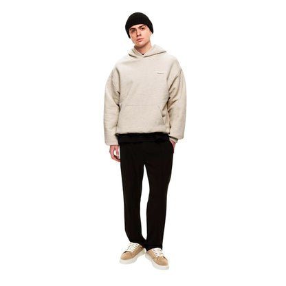Grey - Close up - Couture Club Mens Copyright Pullover Hoodie