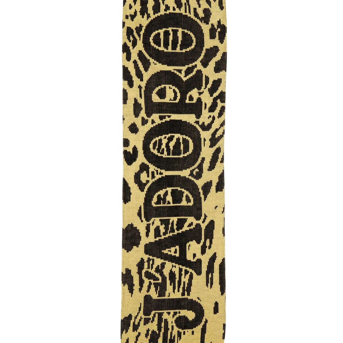Beige - Back - Aries Mens Leopard Print Scarf