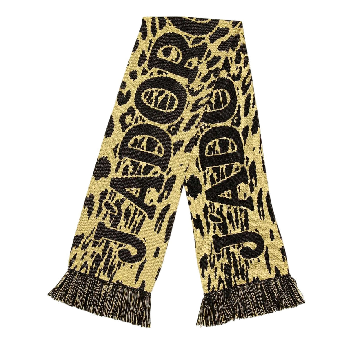 Beige - Front - Aries Mens Leopard Print Scarf