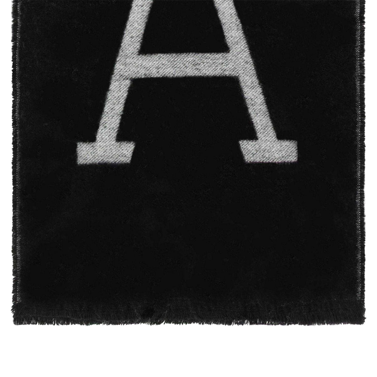 Black-Grey - Back - Arctic Army Reversible Knitted Winter Scarf