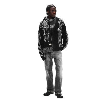 Black - Lifestyle - Aries Mens Column Scarf