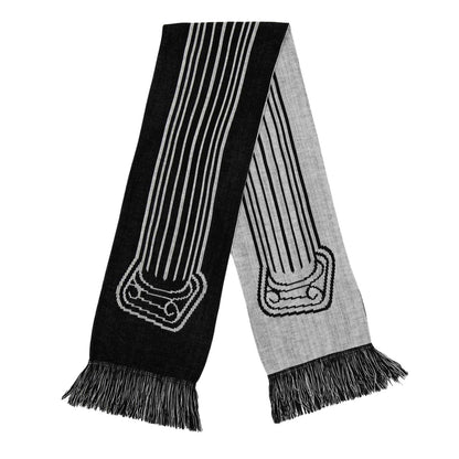 Black - Front - Aries Mens Column Scarf