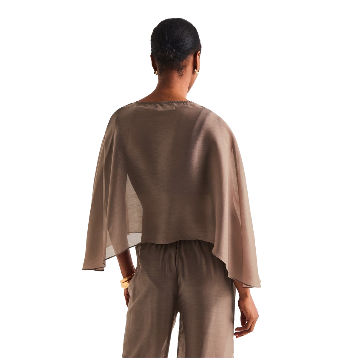 Brown - Pack Shot - 4th And Reckless Womens-Ladies Shar Kaftan