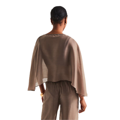 Brown - Pack Shot - 4th And Reckless Womens-Ladies Shar Kaftan