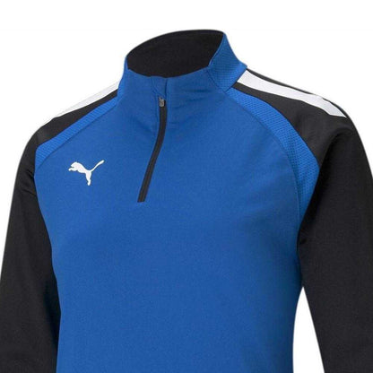 Blue Lemon - Side - Puma Womens-Ladies Team Liga Athletic Drill Top