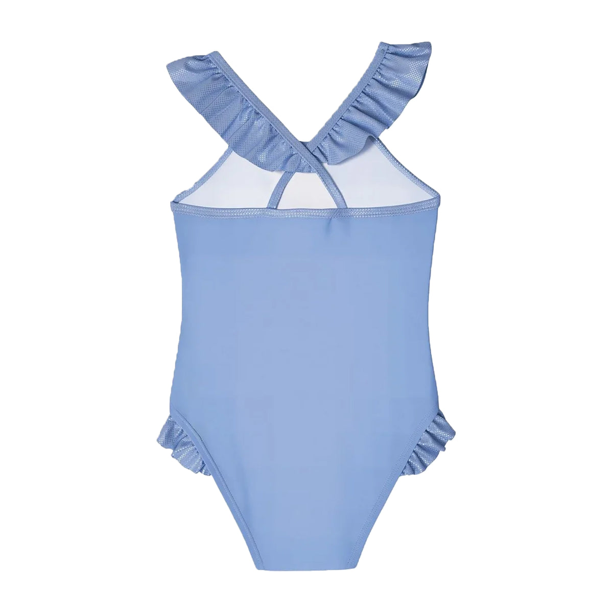Blue - Back - Frozen Girls One Piece Swimsuit