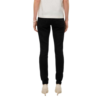 Black - Back - Vero Moda Womens-Ladies Ely Denim Skinny Jeans