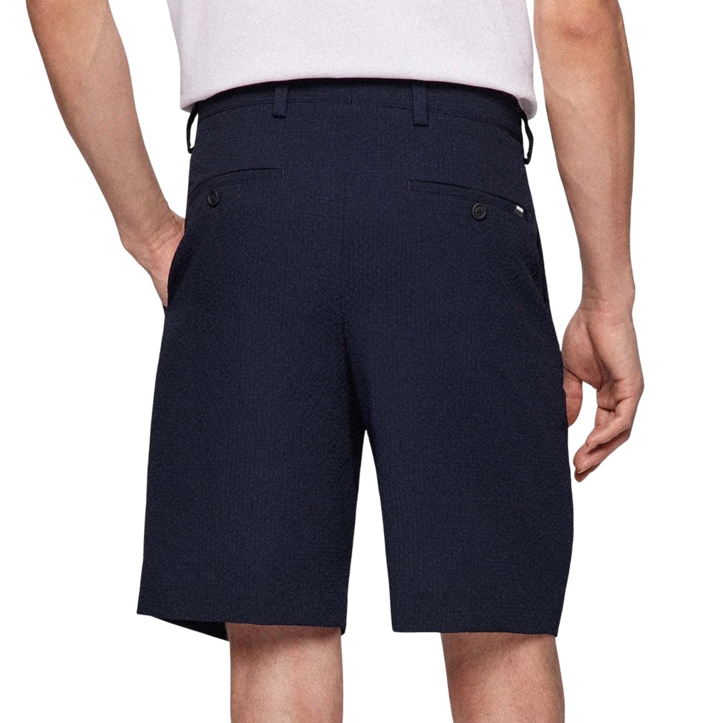 Dark Blue - Back - Boss Mens P-Perin Shorts