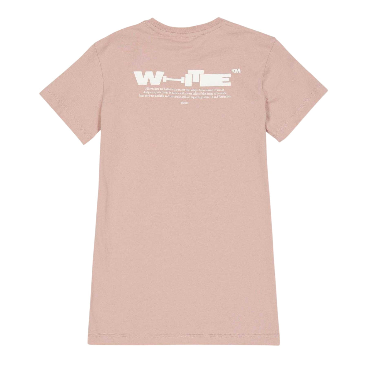 Pink - Back - Off-White Childrens-Kids Logo T-Shirt