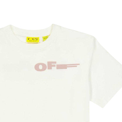 White - Side - Off-White Childrens-Kids Logo T-Shirt