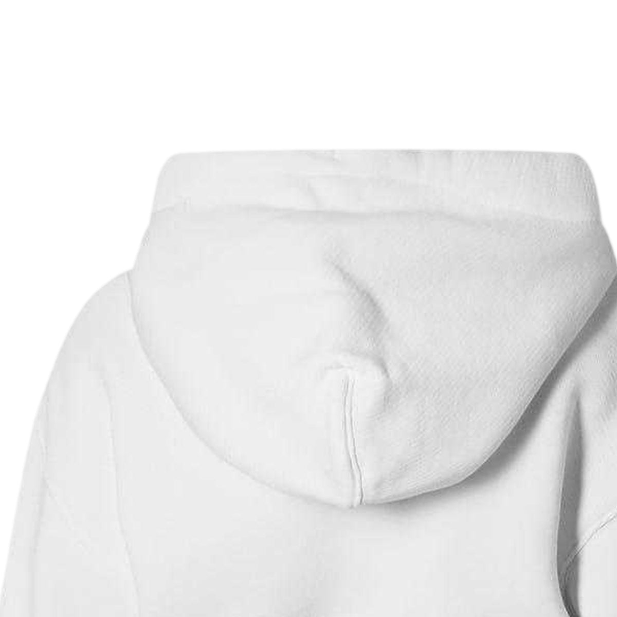 White - Lifestyle - Off White Womens-Ladies Bling Baseball Cotton Crop Hoodie