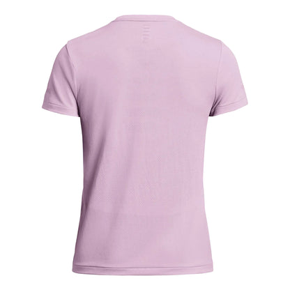 Purple - Back - Under Armour Womens-Ladies Stride Seamless T-Shirt