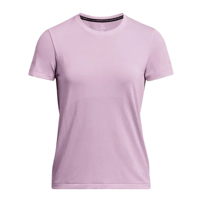 Purple - Front - Under Armour Womens-Ladies Stride Seamless T-Shirt