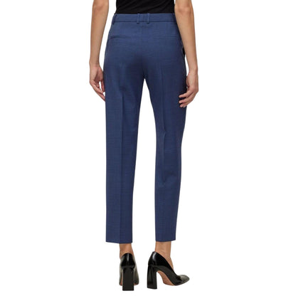 Blue - Back - Boss Womens-Ladies Tasewa Trousers