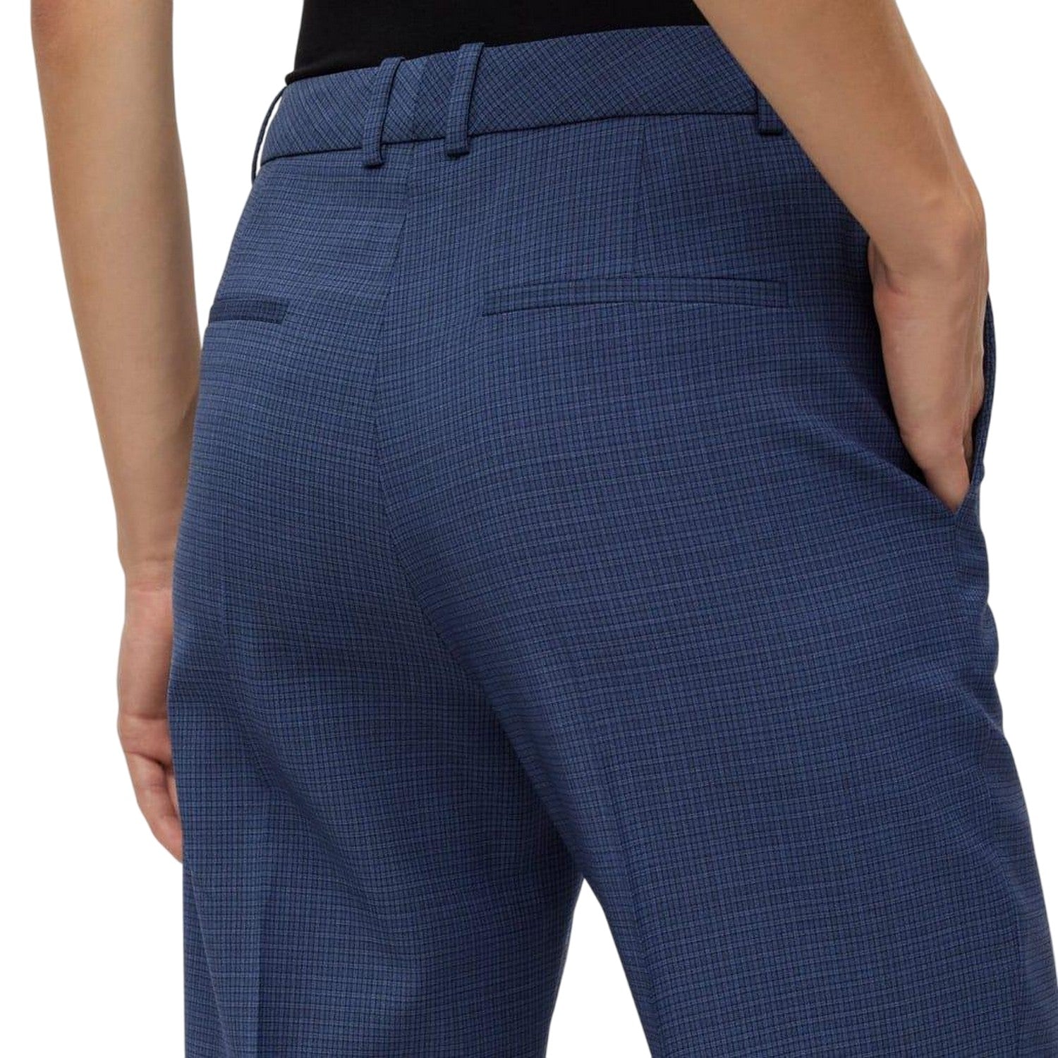 Blue - Side - Boss Womens-Ladies Tasewa Trousers