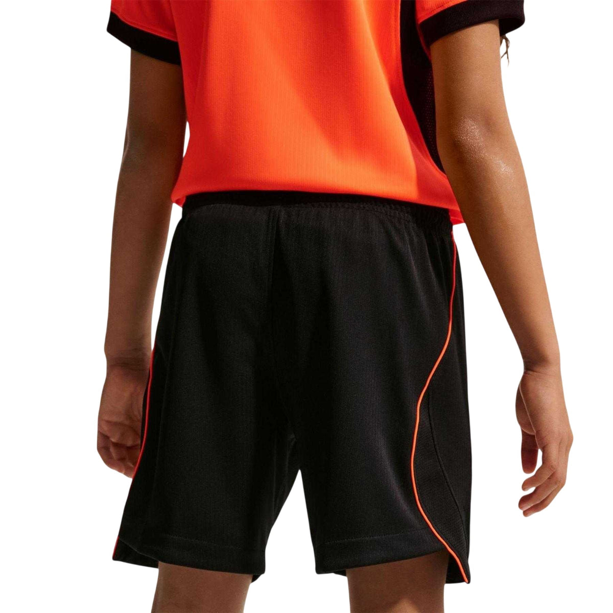 Black-Red - Back - Nike Childrens-Kids Fifa World Cup 2026 Netherlands FC Football Shorts