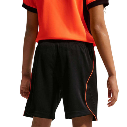 Black-Red - Back - Nike Childrens-Kids Fifa World Cup 2026 Netherlands FC Football Shorts