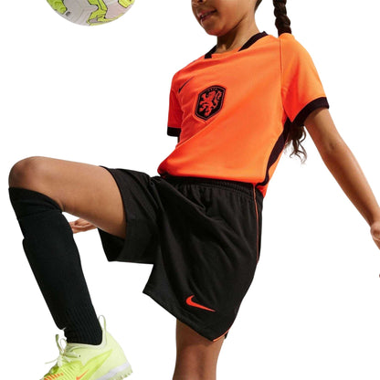 Black-Red - Lifestyle - Nike Childrens-Kids Fifa World Cup 2026 Netherlands FC Football Shorts
