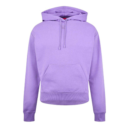 Purple - Front - Hugo Womens-Ladies Logo Hoodie
