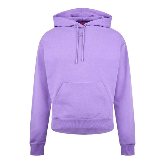 Purple - Front - Hugo Womens-Ladies Logo Hoodie