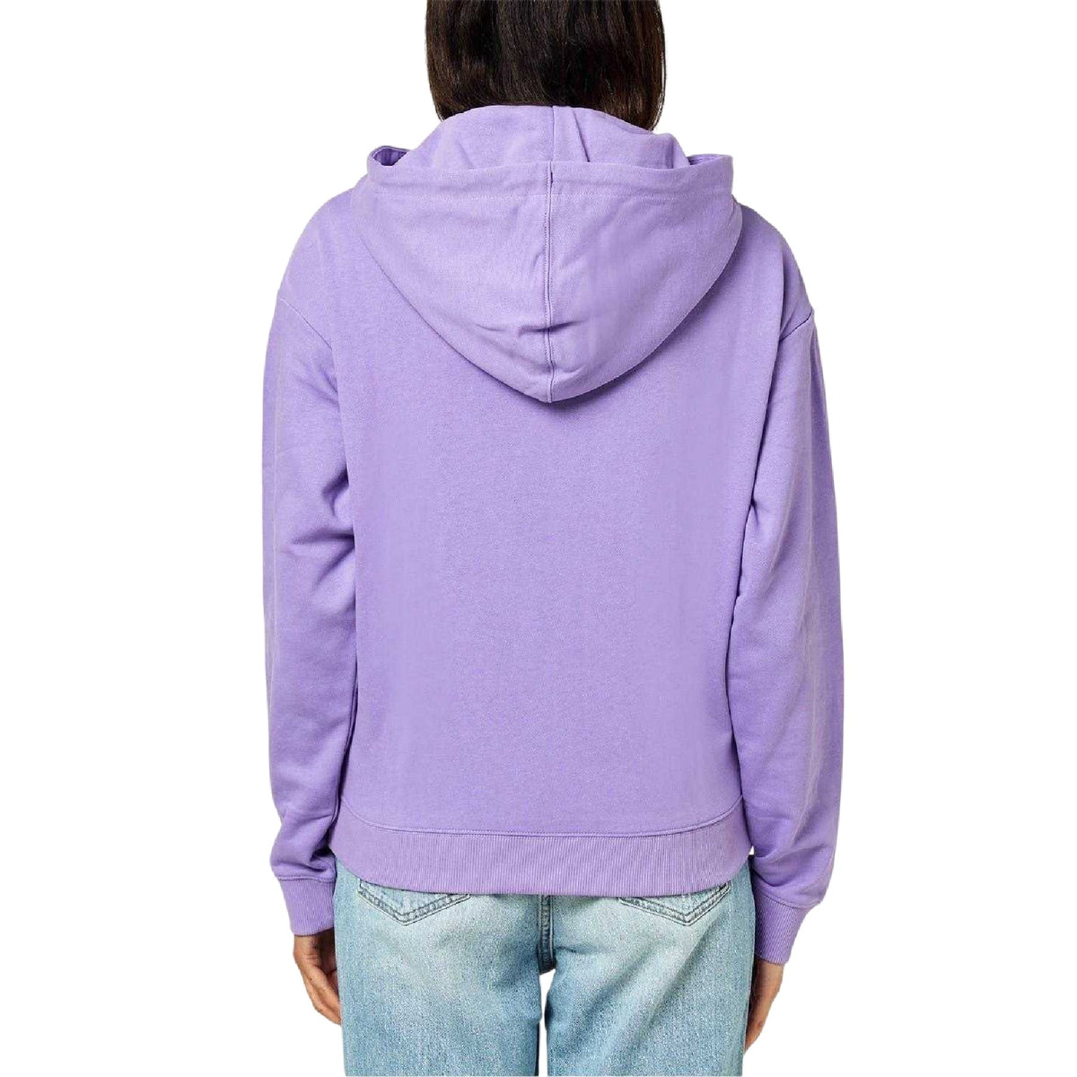 Purple - Back - Hugo Womens-Ladies Logo Hoodie