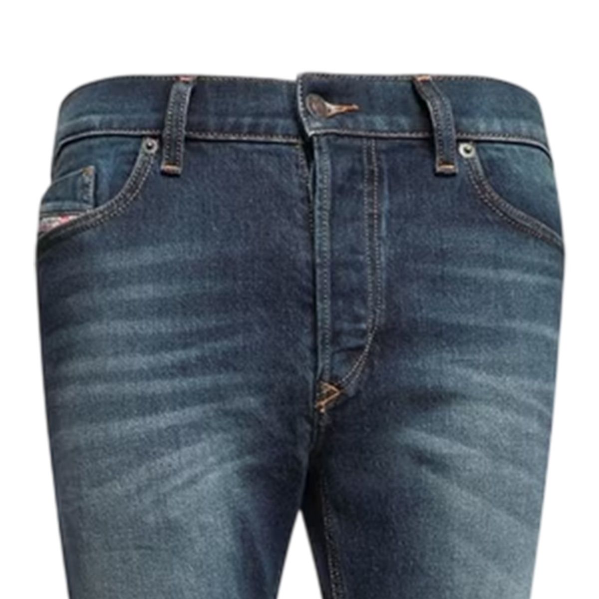Blue Denim - Side - Diesel Mens Tepphar X Pan Denim Jeans