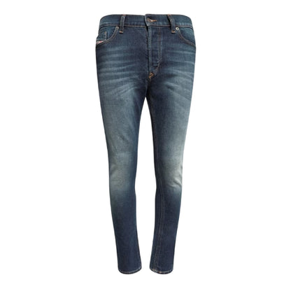 Blue Denim - Front - Diesel Mens Tepphar X Pan Denim Jeans