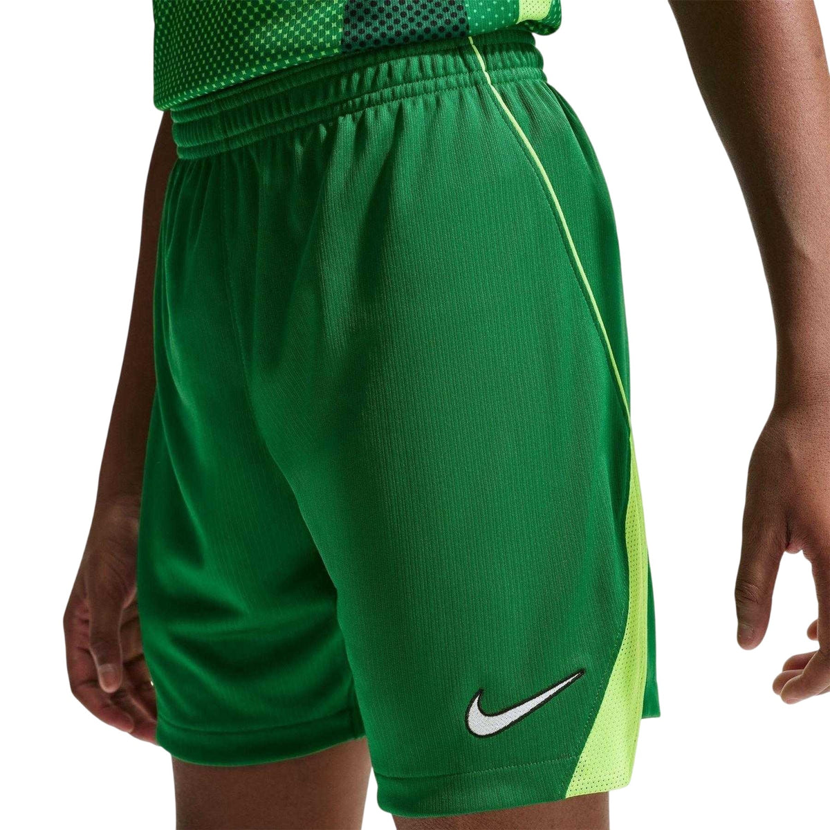 Green-White - Side - Nike Childrens-Kids Fifa World Cup 2026 Nigeria FC Football Shorts