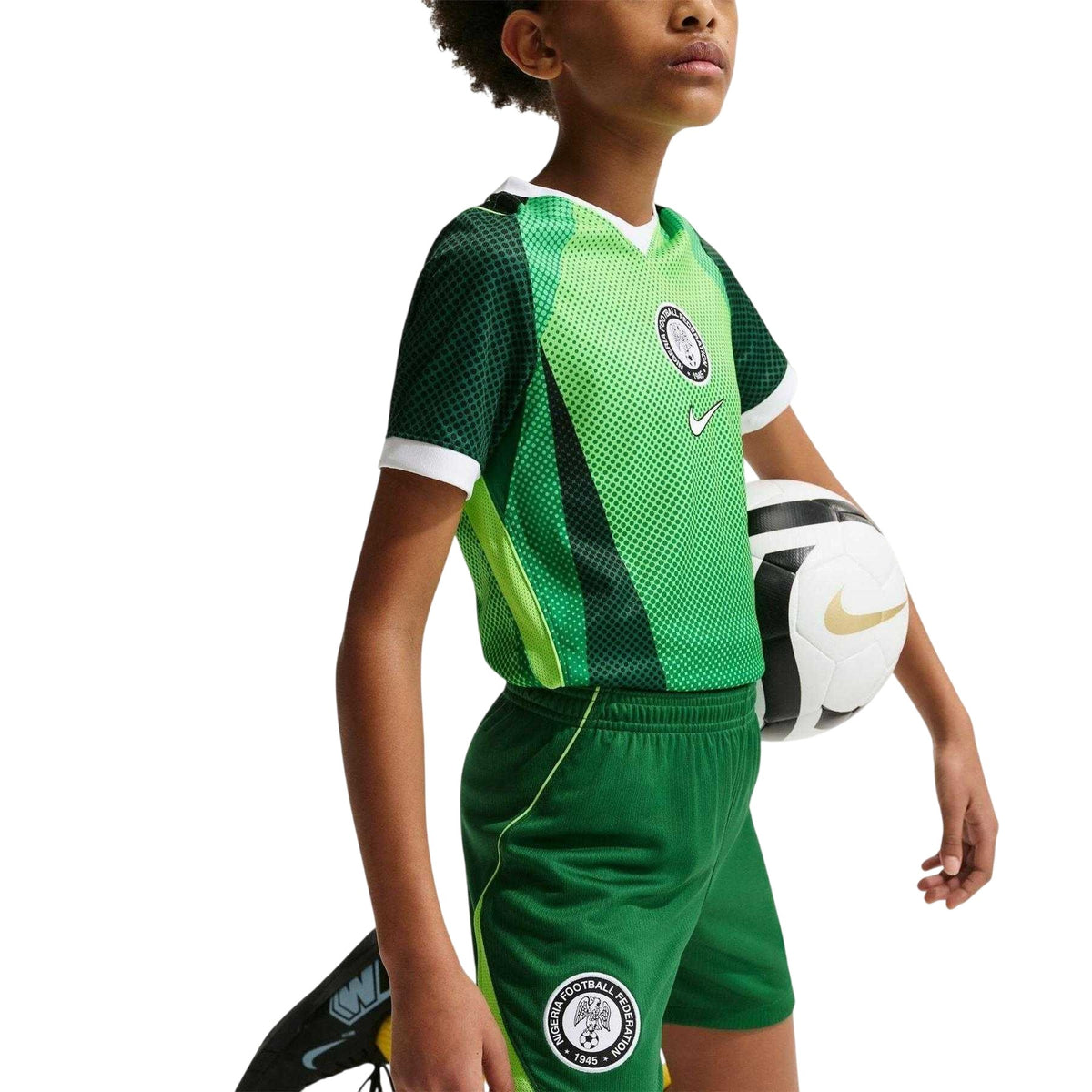 Green-White - Lifestyle - Nike Childrens-Kids Fifa World Cup 2026 Nigeria FC Football Shorts