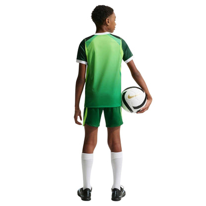 Green-White - Pack Shot - Nike Childrens-Kids Fifa World Cup 2026 Nigeria FC Football Shorts