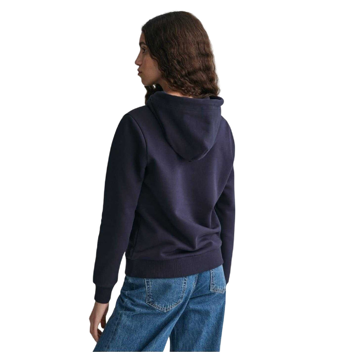 Evening Blue - Back - Gant Womens-Ladies Archive Shield Logo Hoodie
