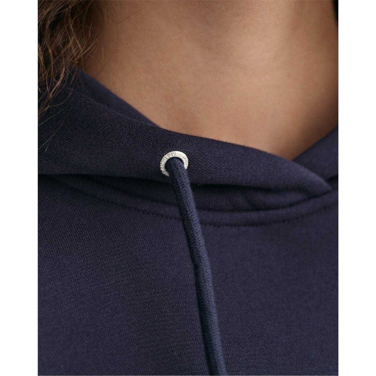 Evening Blue - Side - Gant Womens-Ladies Archive Shield Logo Hoodie
