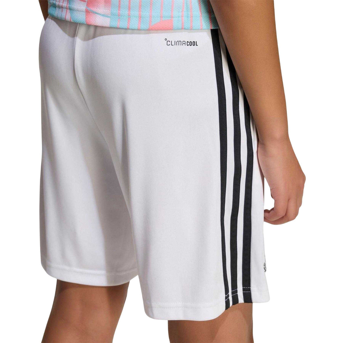 White - Back - Adidas Childrens-Kids FIFA World Cup 2026 Belgium Away Shorts