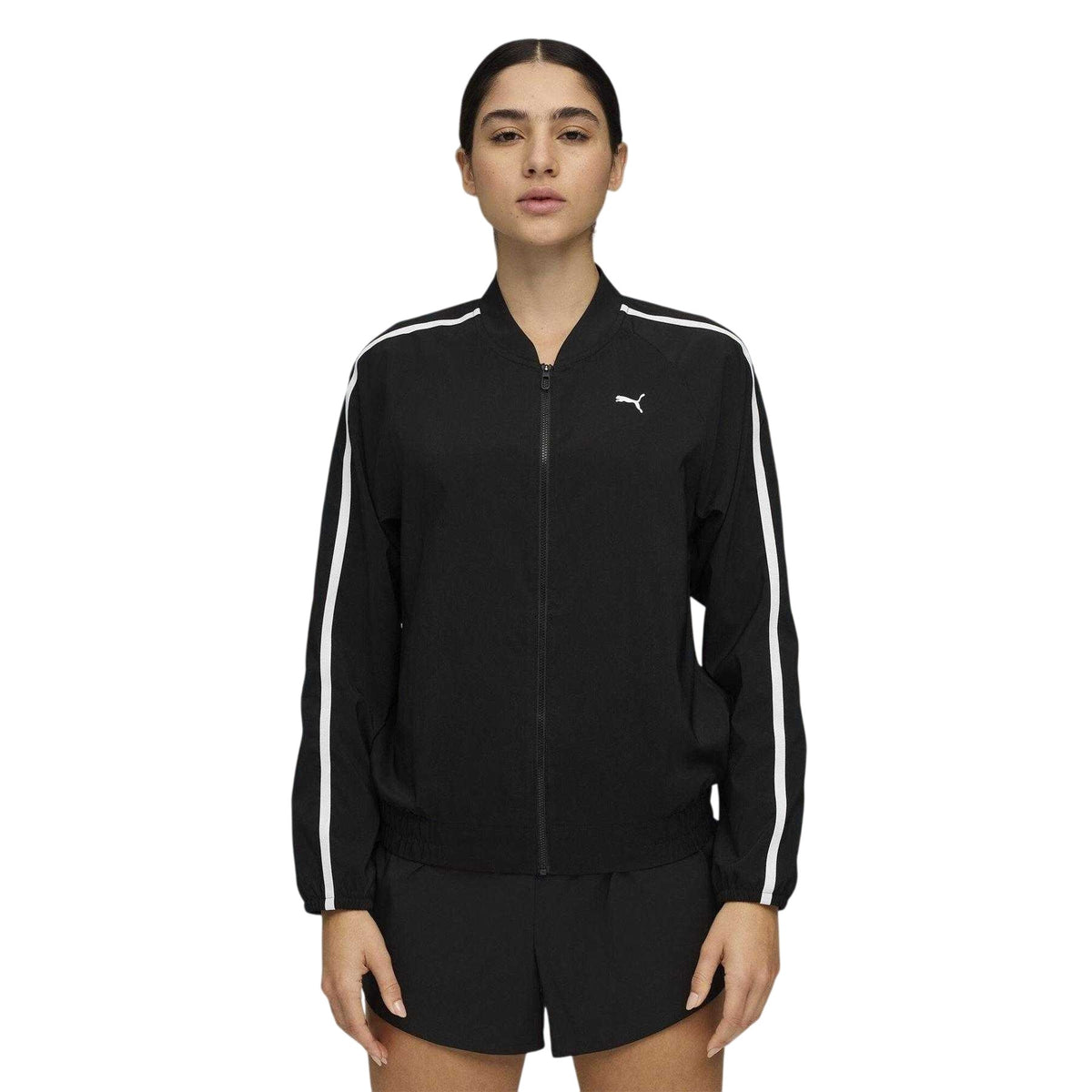 Puma Black - Lifestyle - Puma Womens-Ladies Lightweight Tracksuit Top