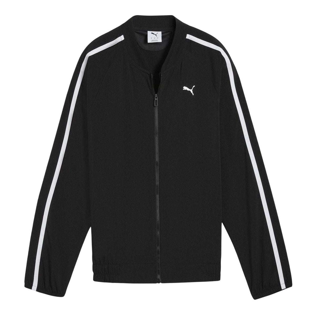 Puma Black - Front - Puma Womens-Ladies Lightweight Tracksuit Top