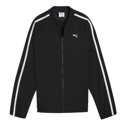 Puma Black - Front - Puma Womens-Ladies Lightweight Tracksuit Top