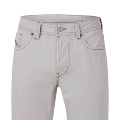 Bright White - Side - Diesel Mens Markee Pantaloni Cotton Denim Jeans