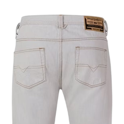 Bright White - Lifestyle - Diesel Mens Markee Pantaloni Cotton Denim Jeans