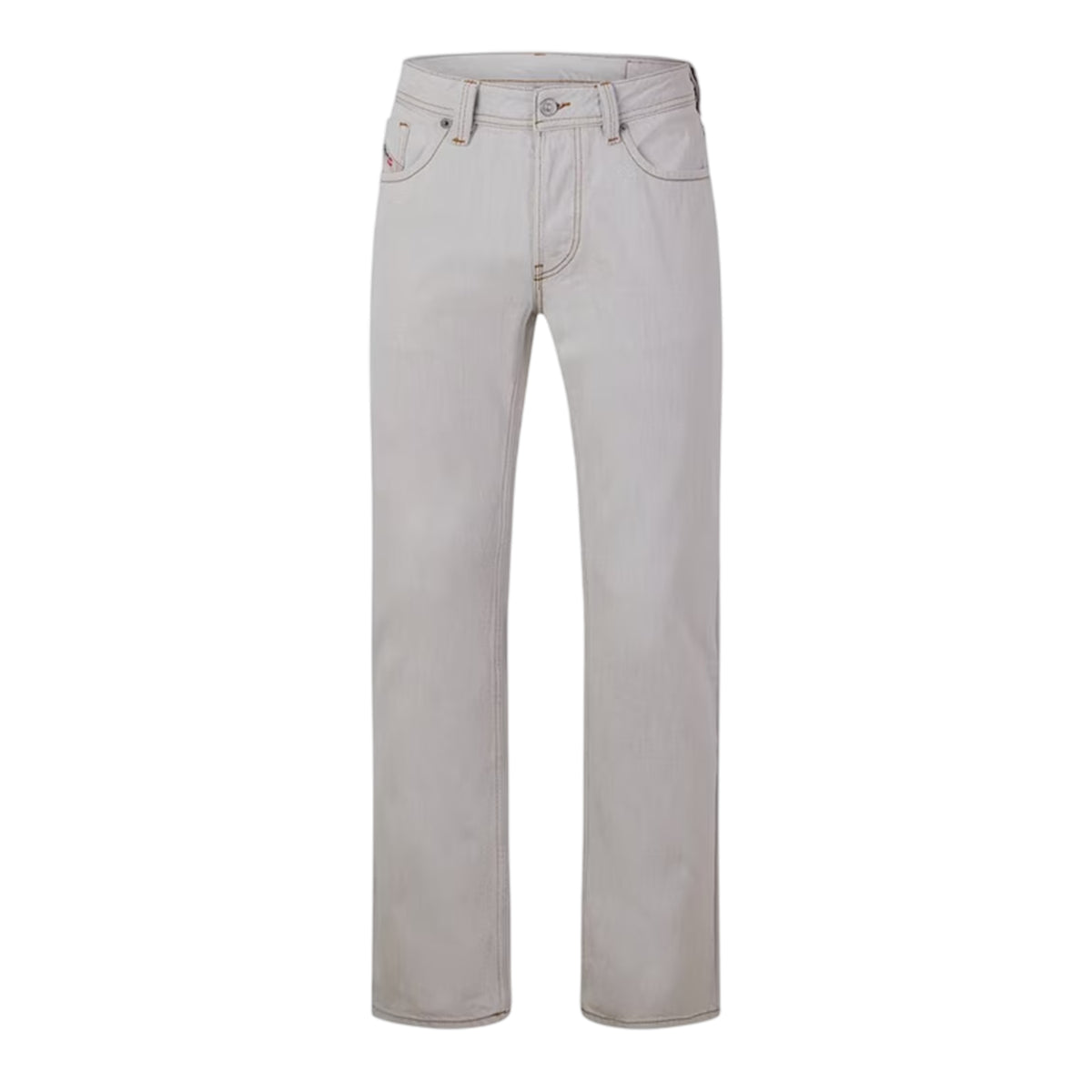 Bright White - Front - Diesel Mens Markee Pantaloni Cotton Denim Jeans