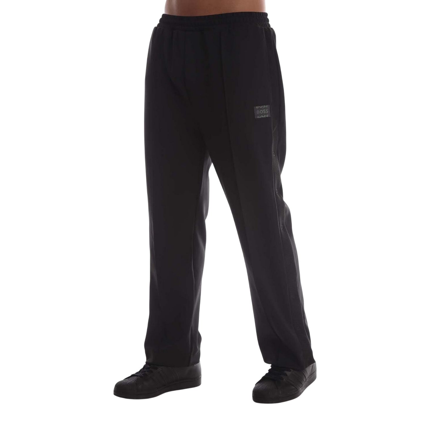 Black - Side - Boss Mens Hurley Platinum Jogging Bottoms