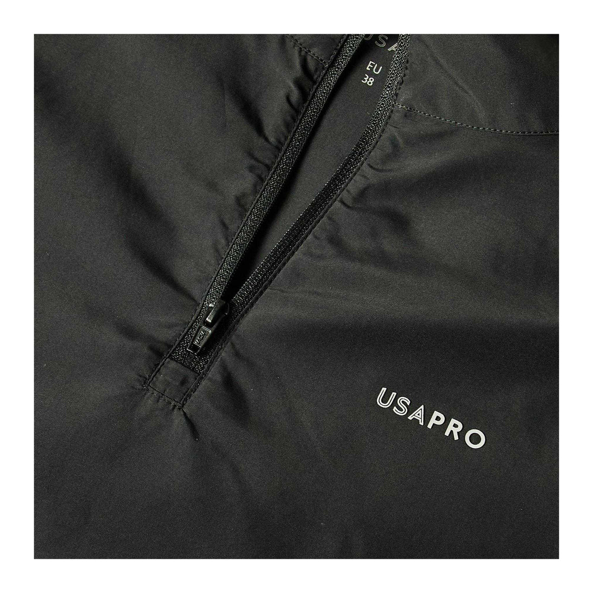 Black - Side - USA Pro Womens-Ladies Tracksuit Top