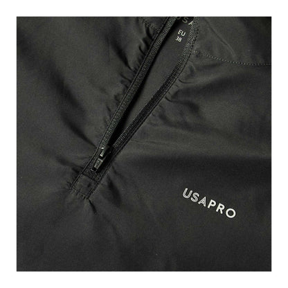 Black - Side - USA Pro Womens-Ladies Tracksuit Top