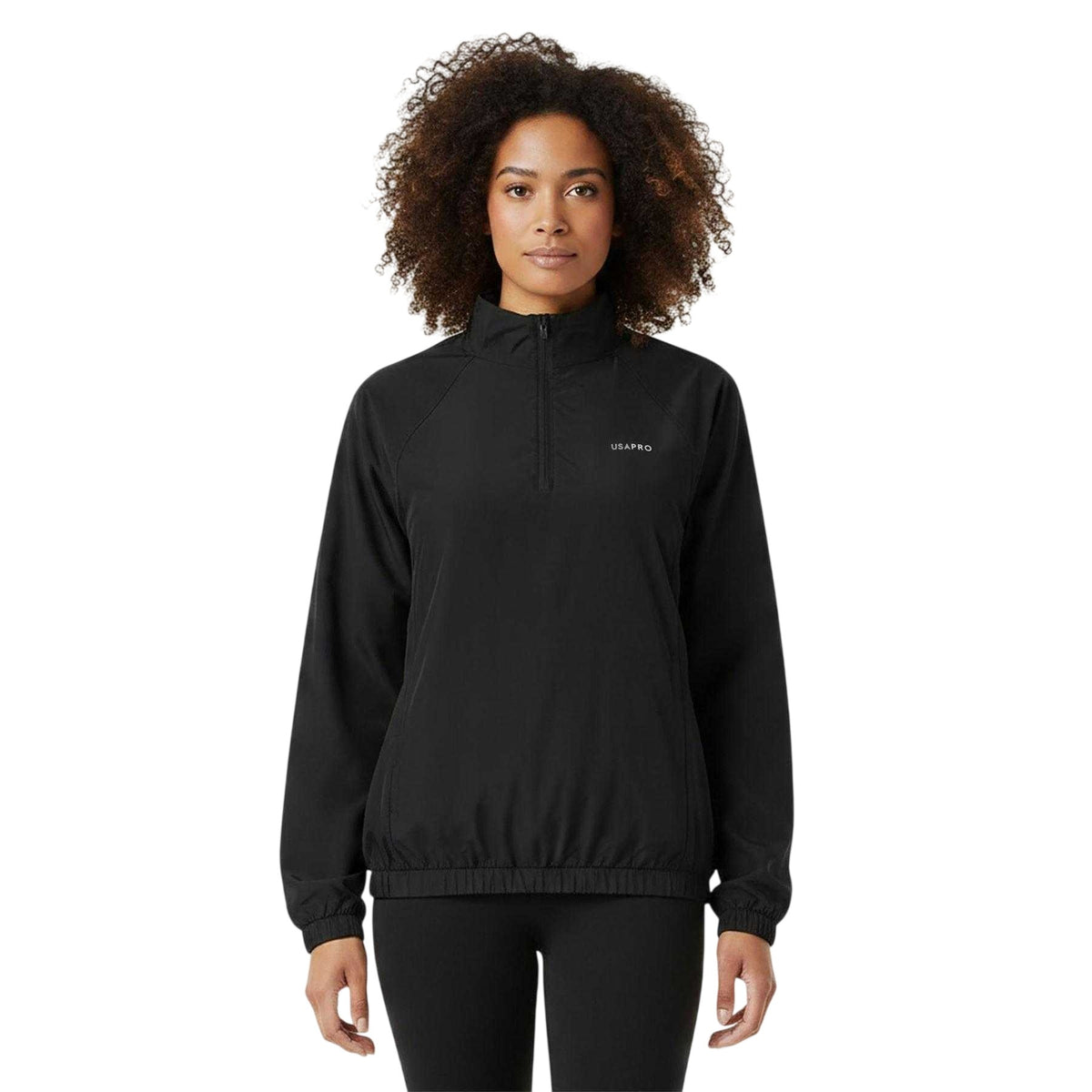 Black - Lifestyle - USA Pro Womens-Ladies Tracksuit Top