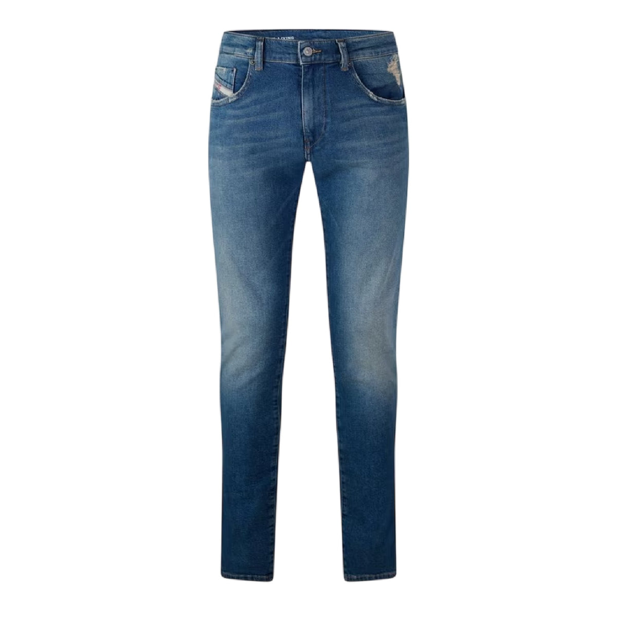 Blue Denim - Front - Diesel Mens 1998 Denim Bootcut Jeans