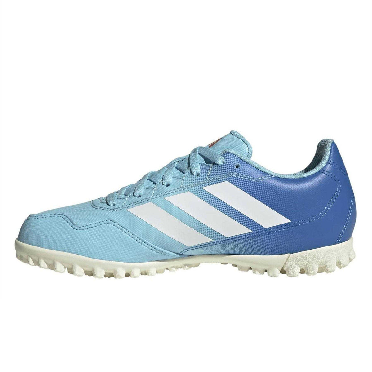 Bliss Blue - Side - Adidas Childrens-Kids Youngstar Rise Hockey Shoes