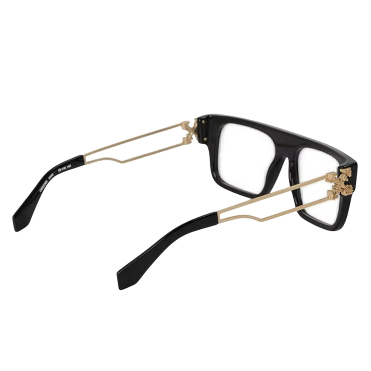 Black-Gold - Back - Off White Unisex Adult Arrow Logo Glasses