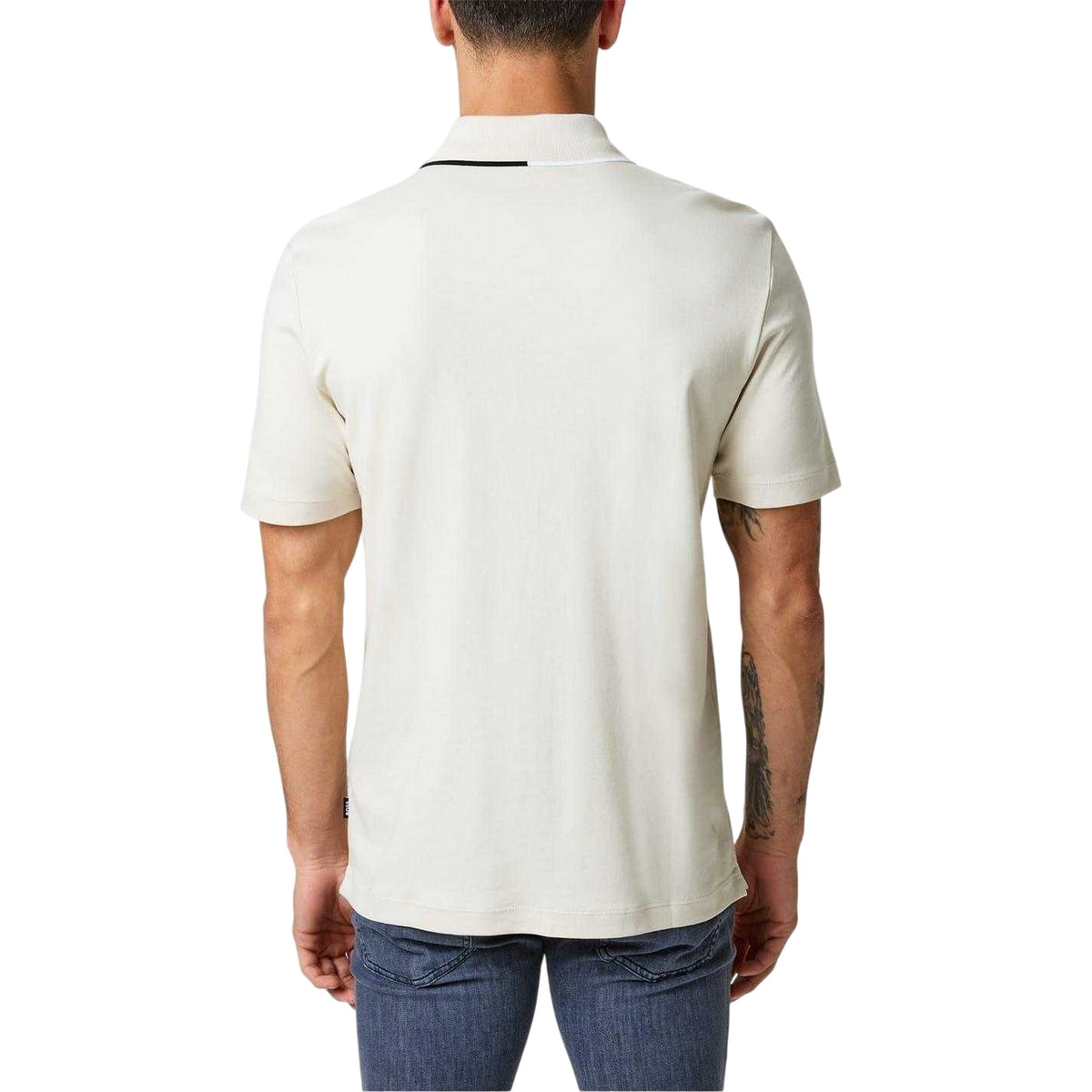 White - Back - Boss Mens Casual Polo Shirt