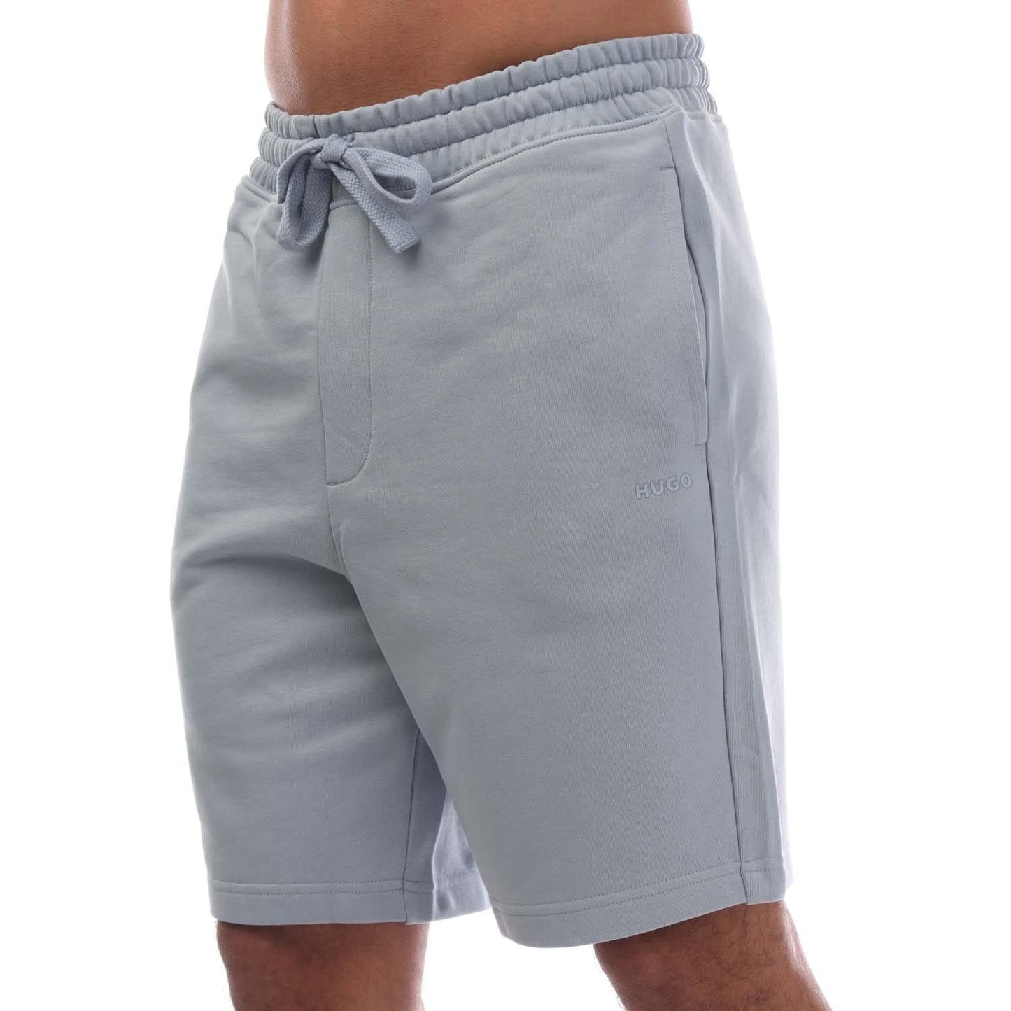 Blue - Side - Hugo Mens Dayono Relaxed Fit Shorts